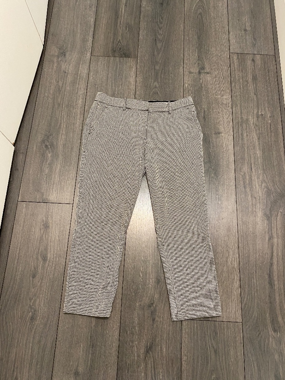 Theory Houndstooth Slim Cropped Pants Size 4